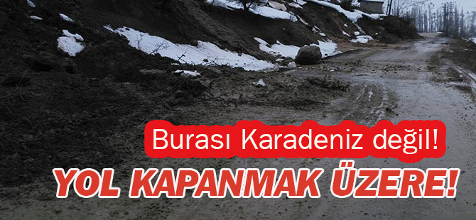 Burası Kardeniz değil! Heyelan nedeniyle...