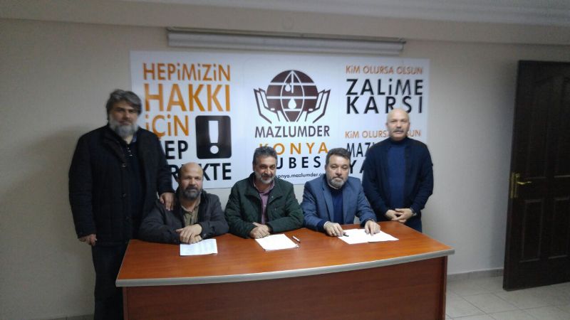 MAZLUMDER Konya Şubesi'nde yönetim değişikliği