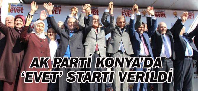 AK Parti Konya İl Teşkilatı Referandum İçin Sahaya İndi