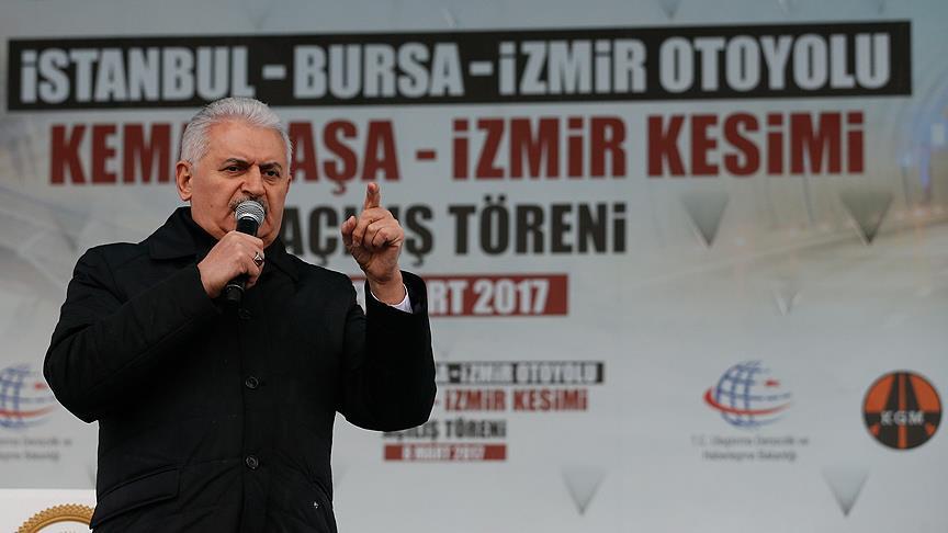Başbakan Binali Yıldırım: 'İzmir-İstanbul arası 2 saat 50 dakikaya iniyor'