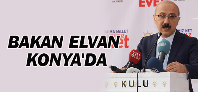 Bakan Elvan Konya'da