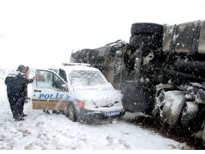Hacıbektaş'ta trafik kazası: 1 yaralı