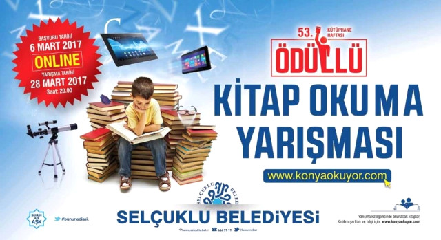Selçuklu Belediyesi'nden Online Kitap Okuma Yarışması