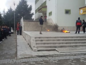 Akşehir'de deprem ve yangın tatbikatı