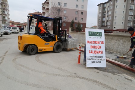 Ereğli'de çevre düzenleme çalışmaları sürüyor