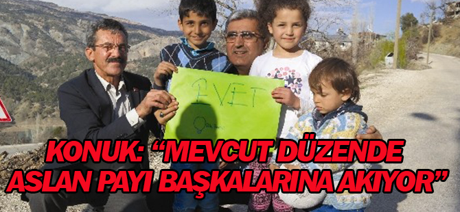 Recep Konuk; “Mevcut düzende aslan payı başkalarına akıyor”