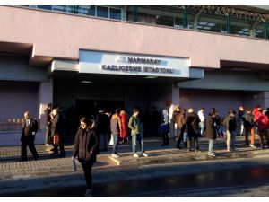 Marmaray seferleri bir süre yapılamadı