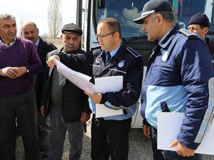 Ereğli'de  okul servislerine denetim