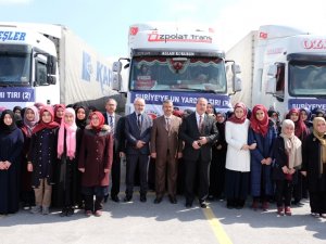 Konya Anadolu İmam Hatip Lisesinden 4 tır yardım