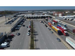 Kapıkule Sınır Kapısı'nda tır kuyruğu