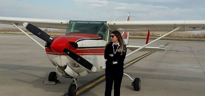 Samsun'da eğitim uçağı düştü