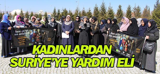 Kadınlardan Suriye’ye yardım eli