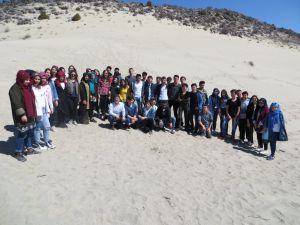 Erozyon sahasına teknik geziler sürüyor