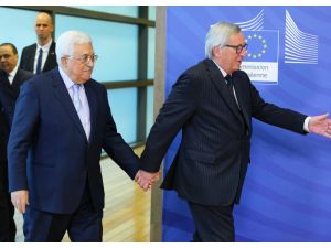 Filistin Devlet Başkanı Abbas, Brüksel'de