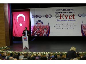 "Memur-Sen'e Davet Tercih Evet" konferansı