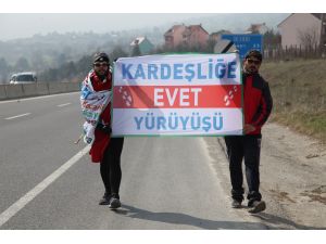"Kardeşliğe Evet Yürüyüşü" 992. kilometreye ulaştı