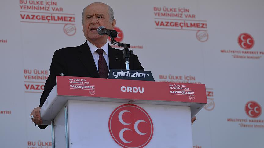 Bahçeli: Türk Milletine tehdit sökmez