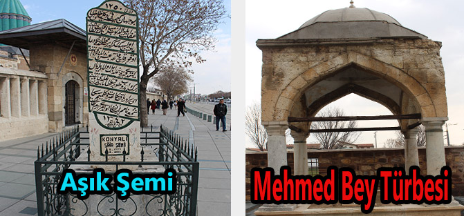 Mehmet Bey türbesi ve Aşık Şemi mezarı