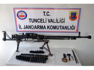Tunceli'de doçka silahı ve mühimmatı ele geçirildi