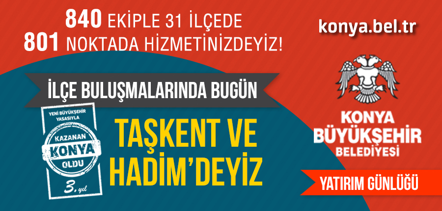 Konya Büyükşehir Belediyesi yatırımları
