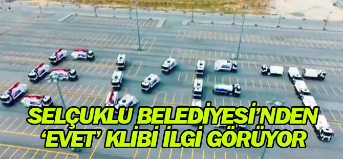 Selçuklu Belediyesi'nden iş makinalarıyla 'evet'