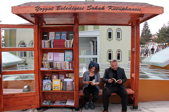 Yozgat'ta 'sokak kütüphaneleri' oluşturuldu