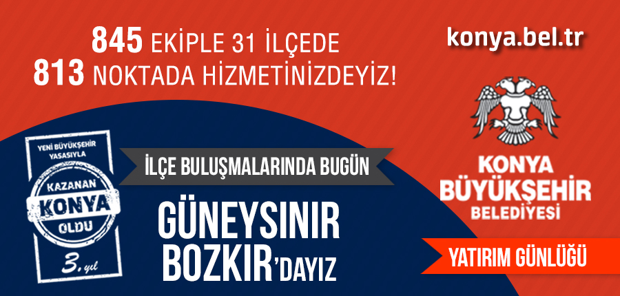 Konya Büyükşehir yatırımları