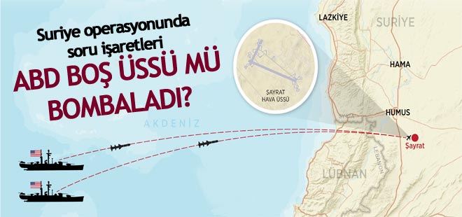 ABD'nin bombaladığını iddia ettiği üsten Esed jetleri havalandı!
