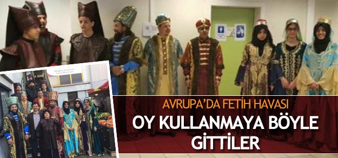 Oy kullanmaya böyle gittiler