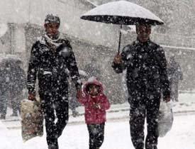 Düzce'de kar yağışı