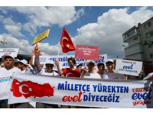TÜGVA'dan "Türkiye için evet" yürüyüşü