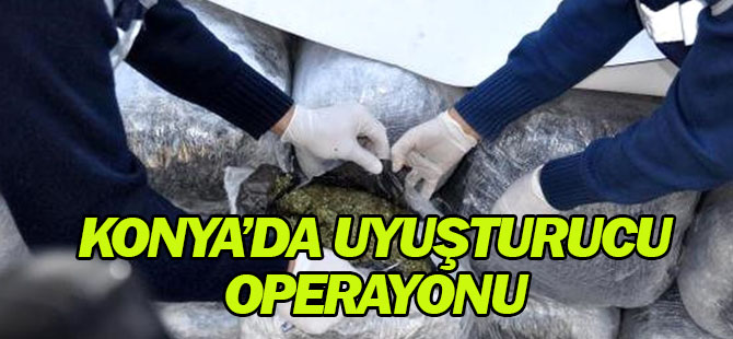 Konya'da Uyuşturucu Operasyonları