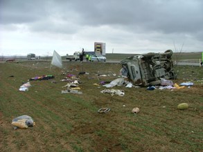 Makastaki kazada 1 ölü, 2 yaralı