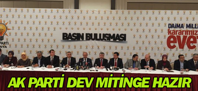 AK Parti Konya dev mitinge hazır
