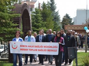Meram Toplum Sağlığı Merkezi’nden yürüyüş etkinliği