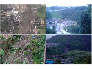 Kolombiya'daki toprak kayması