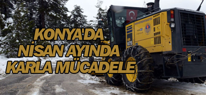 Nisan Ayında Karla Mücadele