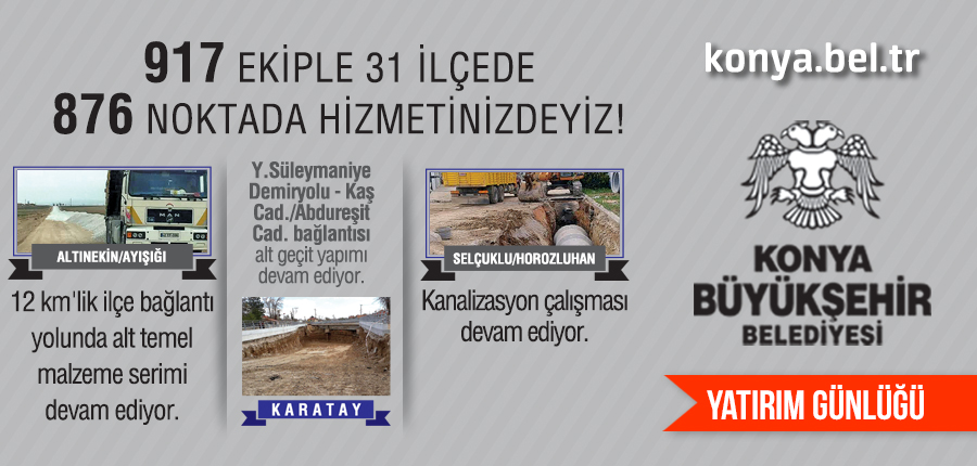 Konya Büyükşehir Belediyesi Yatırımları