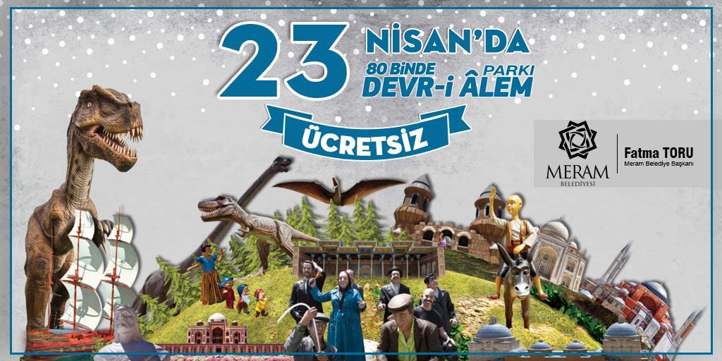 80 Binde Devr-i Alem Parkı 23 Nisan'da ücretsiz