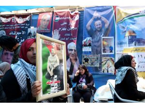 İsrail hapishanelerinde açlık grevi yapan Filistinliler