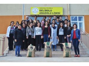 Harçlıklarıyla sokak hayvanları için mama alıyorlar