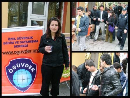 Özel güvenlikçilerin sınavı yapıldı