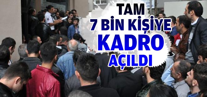 7 bin bekçi kadrosu açıldı