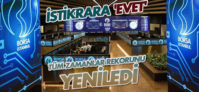 Borsa İstanbul, tüm zamanlar rekorunu yeniledi