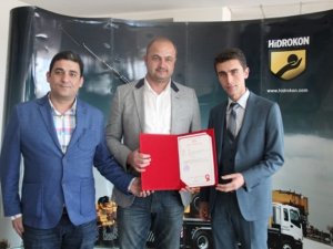Türkiye’de ilk belge Konya Hidrolik’in
