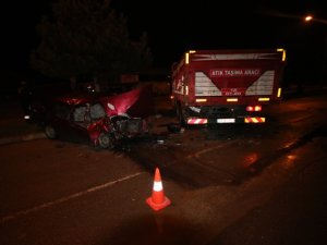 Bir kişinin yaralandığı kaza güvenlik kamerasında