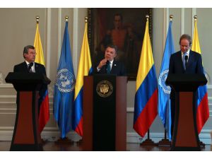 Kolombiya Devlet Başkanı Santos, BMGK heyetini kabul etti