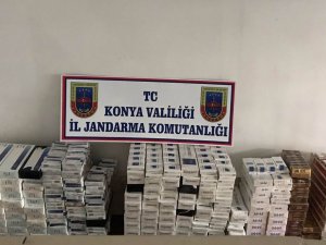 Konya'da kaçak sigara operasyonu