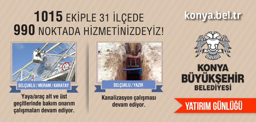 Konya Büyükşehir Belediyesi Yatırımları