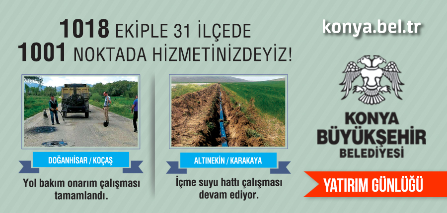 Konya Büyükşehir Belediyesi Yatırımları